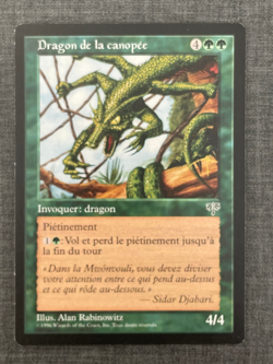 MTG - Canopy Dragon / Dragon de la canopee | Mirage FR - EX - Image 1