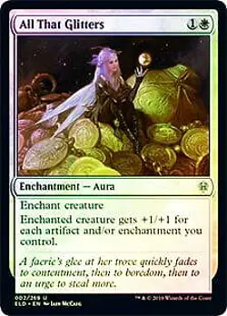 All that Glitters FOIL Throne of Eldraine NM White Uncommon MAGIC CARD ABUGames - Image 1