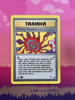Pokemon Card Tickling Machine Gym Heroes 1st Edition Uncommon 119/132 Near Mint - Image 1