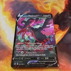 GALARIAN MOLTRES V 097/198 CHILLING REIGN POKEMON - Image 1