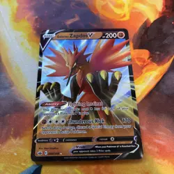 Pokemon TCG Galarian Zapdos V (Ultra Rare) Chilling Reign 080/198 - Image 1