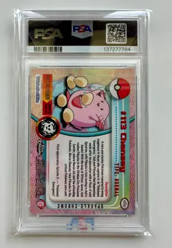 Topps Chrome Pokemon TV Chansey Sparkle #113 PSA 9 pop 5 - Image 3