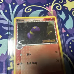 2006 Pokemon EX Dragon Frontiers Ekans-Reverse Foil #47/101 - Image 2