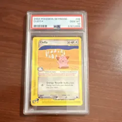 Pokemon TCG Cleffa Skyridge 2003 Basic Fairy Regular Common 48/144 PSA 10 - Image 1