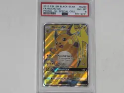 2017 Pokemon SM Black Star Promo Raichu GX SM90 PSA 8 - Image 1