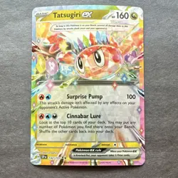 Pokemon Tatsugiri ex 142/191 SV08 Surging Sparks Holo Double Rare EX English - Image 1