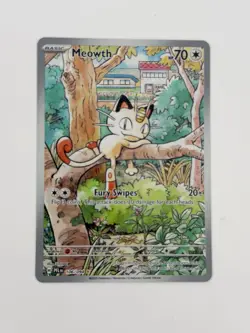 Meowth 106/094 Illustration Rare Pokemon TCG ME02: Phantasmal Flames NM - Image 1
