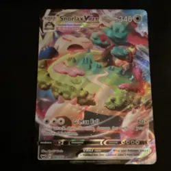 Pokemon TCG Snorlax VMAX Swsh01 Ultra Rare Holo 142/202 340 HP G-Max Fall - Image 1