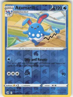Pokemon TCG Reverse Holo Fusion Strike Azumarill #059/264 - Image 1