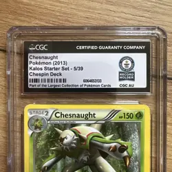 🔥Chesnaught 5/39 Kalos Starter Set Pokemon 2013 World record holder 1 of 1! - Image 2