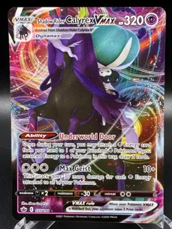 Shadow Rider Calyrex VMAX # 075/198 Full Art Ultra Rare Pokemon - Image 1