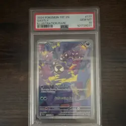 Pokemon TCG Gastly 177/162 Temporal Forces Illustration Rare Holo PSA 10 2024 - Image 1