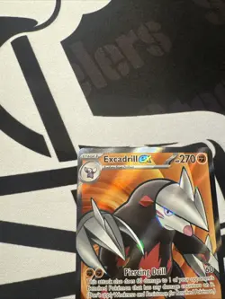 Pokemon TCG Excadrill EX 160/086 Black Bolt Ultra Rare Holo - Image 5