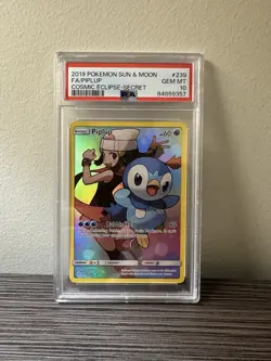 Pokemon Piplup 239/236 Cosmic Eclipse PSA 10 - Image 1