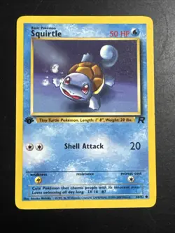 Squirtle 68/82 Team Rocket 1st Edition Pokemon - Image 1