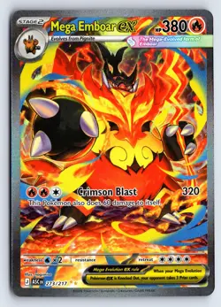 Mega Emboar ex 273/217 Special Illustration Rare ME: Ascended Heroes Pokemon - Image 1