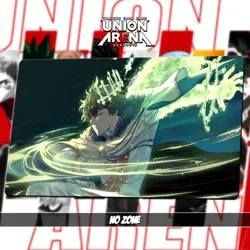 Union ARENA Playmat TCG | 24x14"(60*35cm) | BC3 - Black Clover - Stitched Edges - Image 3