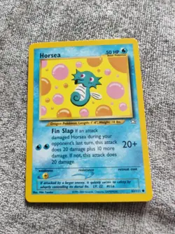 Pokemon TCG Horsea #62/111 Neo Genesis MP Vintage WOTC 2000 LP Card Vintage - Image 1