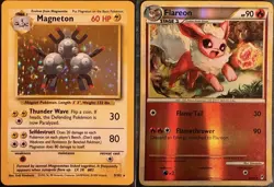 POKEMON Call of Legends Flareon Reverse Base Set Magneton Vintage Holo Card Lot - Image 1