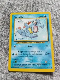 Totodile #80/111 Neo Genesis Set Rare Vintage Pokemon Card WOTC Near Mint/LP - Image 1