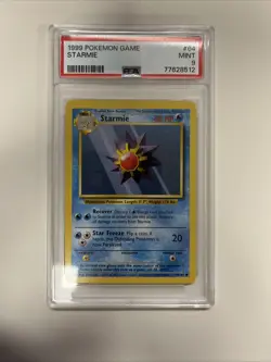 PSA 9 Starmie 64/102 Base Set Pokemon Card 1999 MINT Pop 516 - Image 1