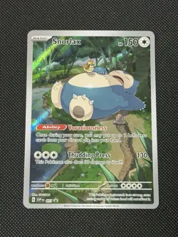 Pokemon TCG Snorlax 051 SV Scarlet & Violet Black Star Promo Card - Image 1