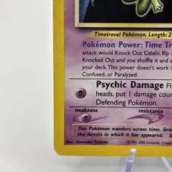 Pokemon TCG Celebi Neo Revelation Holo Rare Card 3/64 Unlimited HP - Image 5