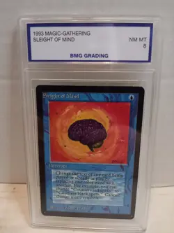 Magic MTG Sleight of Mind [Limited Edition Beta] Graded: BMG 8 NM/Mint - Image 1