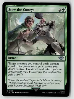 MTG Stew The Coneys 189 Lord Of The Rings LOTR x4 NM Uncommon - Image 1