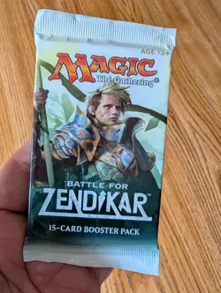 MAGIC THE GATHERING Lot of (6) BATTLE FOR ZENDIKAR Factory Sealed Booster Packs - Image 3