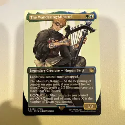 MTG - The Wandering Minstrel (Borderless) - Final Fantasy NM/M Condition - Image 1