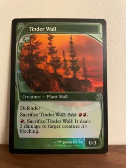 Magic the Gathering FOIL Future Sight Tinder Wall (215) Mystery Booster 2 NM - Image 1