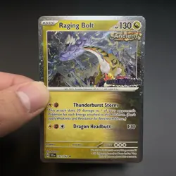 Pokemon Stellar Crown Raging Bolt 111/142 Cosmos Holo Stamped Card - Image 1