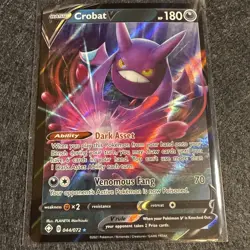 Crobat V 044/072 Shining Fates Ultra Rare Pokemon NM - Image 1