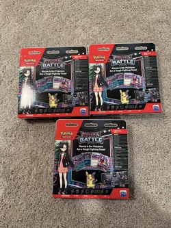 Lot Of 3 Pokemon TCG Rival Battle Deck Marnie Promo Box - Sealed - Image 2