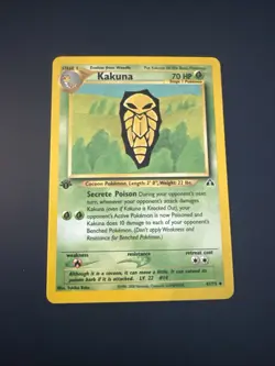 Pokemon TCG Kakuna Neo Discovery 41/75 Regular 1st ED. Uncommon LP+ - Image 1