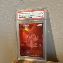 2025 POKEMON CHINESE SV-P PROMO #265 VICTINI PSA 10 - Image 2