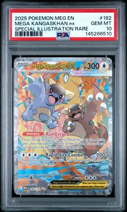 2025 POKEMON MEG EN-MEGA EVOLUTION #182 MEGA KANGASKHAN EX PSA 10 - Image 1