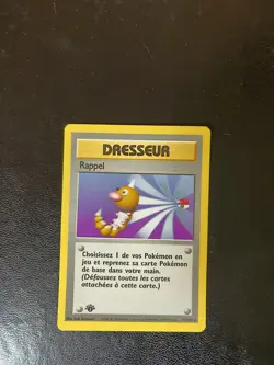 Carte Pokemon Dresseur Rappel 78/102 Set De Base Wizards 1999 FR - Image 1