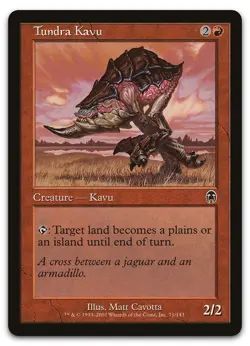 Tundra Kavu #71 (LP) Apocalypse APC Magic MTG - Image 1