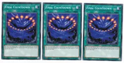 3x Final Countdown - (DCR-EN091 - Unltd Ed - Common) - NM - Yugioh - Image 1