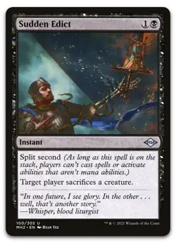 Sudden Edict #100 (NM) Modern Horizons 2 MH2 Magic MTG - Image 1