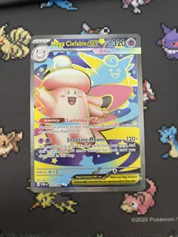 Pokemon TCG Mega Clefable Ex - 103/088 Ultra Rare Pokemon Perfect Order NM - Image 1