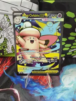 Pokemon TCG Mega Clefable EX Ultra Rare 103/088, Perfect Order NM - Image 1