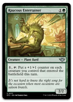 Raucous Entertainer #177 (NM) Thunder Junction OTJ Magic MTG - Image 1