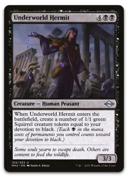 Underworld Hermit #105 (NM) Modern Horizons 2 MH2 Magic MTG - Image 1