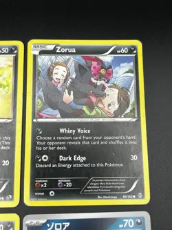 Zorua, 4 Card Bundle, Mixed Sets & Languages, Pokemon, Heavily Played to NM - Image 4