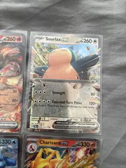 Pokemon TCG 4 Card Bundle Charizard, Blastoise, Snorlax, Ninetales Ex NM - Image 3