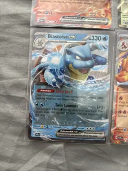 Pokemon TCG 4 Card Bundle Charizard, Blastoise, Snorlax, Ninetales Ex NM - Image 5