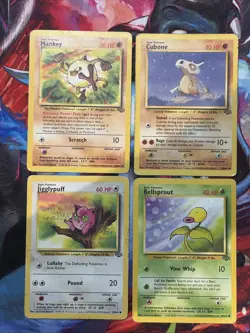 Pokemon TCG Jungle 1999 4 Card Bundle Non Holo HP/D - Image 1